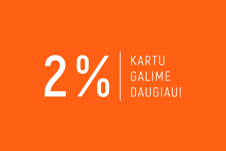 2 proc. parama VU Teisės klinikai