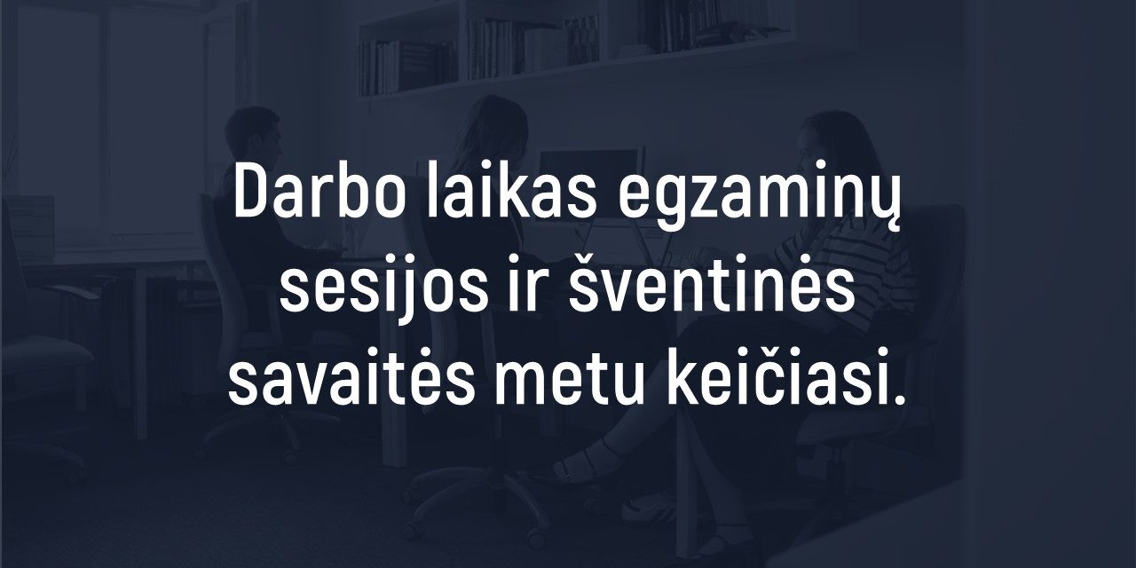 darbo laikas sventine savaite